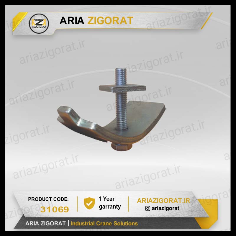 بست کمانی سایز 30 فلزی و استیل ، سی ریل و تجهیزات | پویا الکتریک بهاران