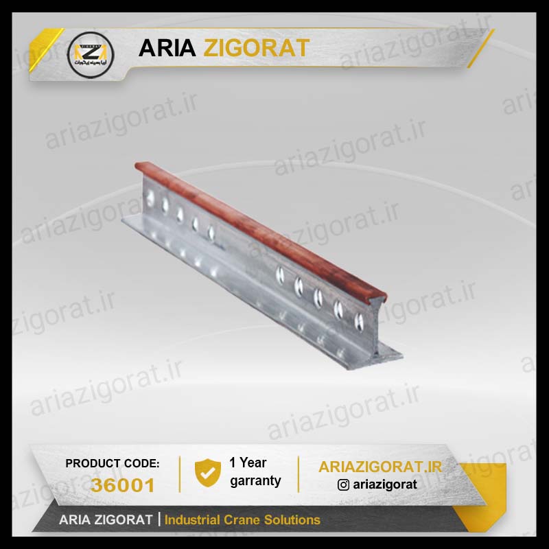 شین باز بدون پوشش 4 خط با اتصالات (هر 2 متر یک G70مقره) 600 تا 1500 آمپر طول 4 و 6 متر